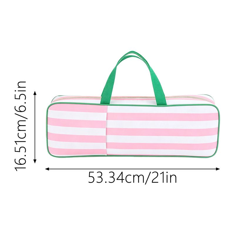 Mahjong Rack Storage Bag with Handle & Zipper, Portable Organizer Case