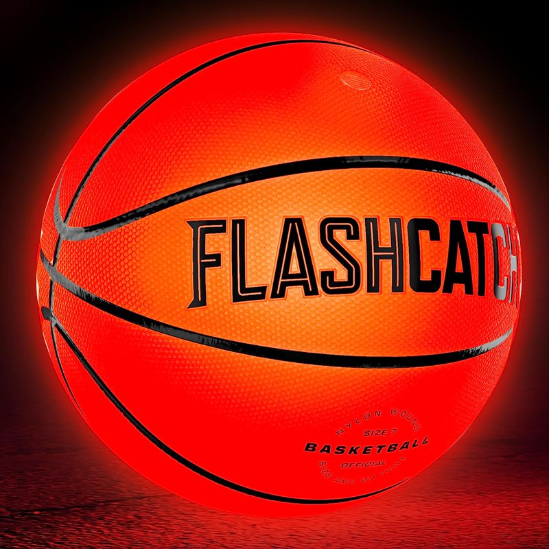 Glow-in-the-Dark Basketball - Light Up Night Sports Toy for Kids & Teens