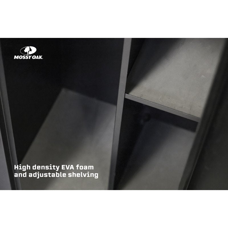 Gun Security Cabinet for 18 Rifles - 21 x 18 x 55 Inch Black Lockable Safe