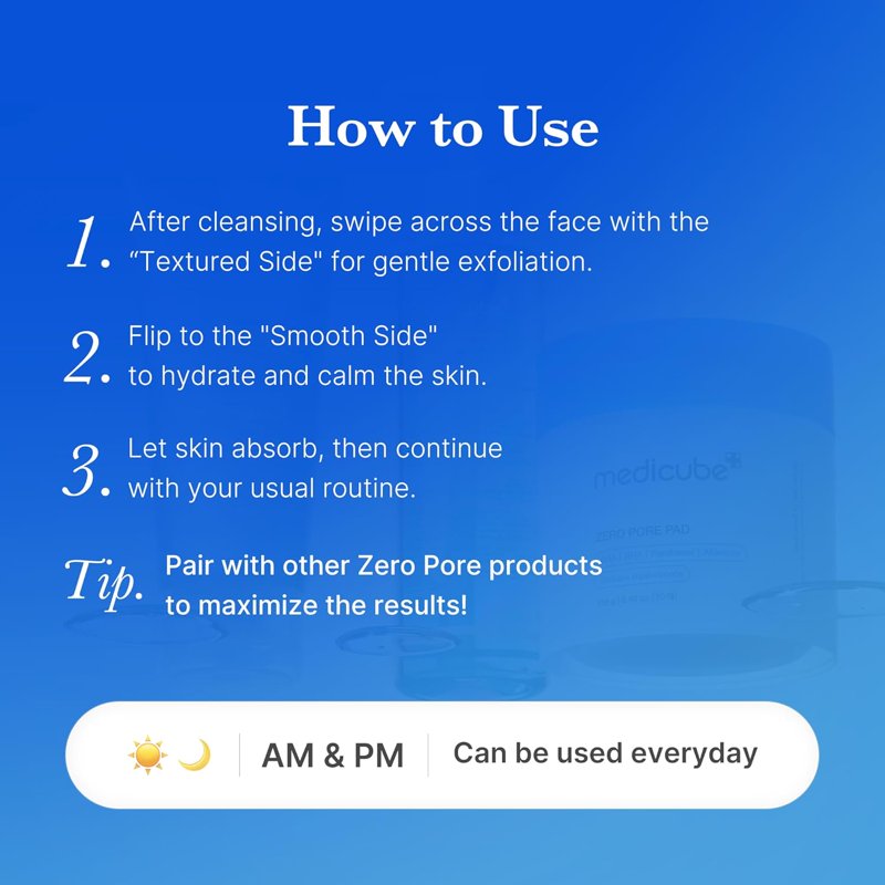Pore Cleansing Pads for Skin Care - 70 Alpha and Beta Hydroxy Acid Toner Pads