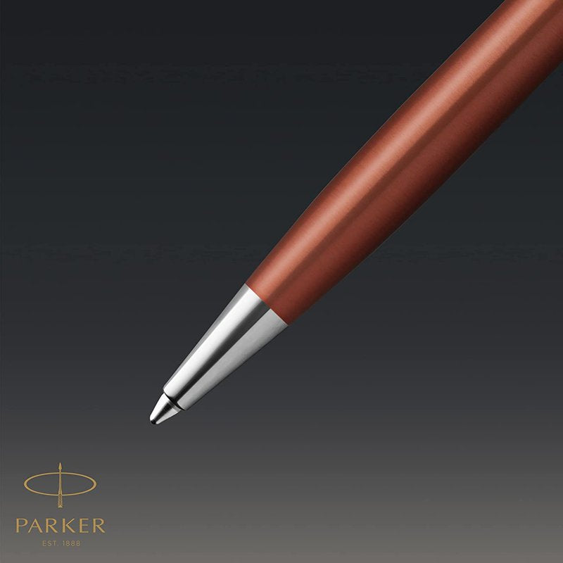 Ballpoint Pen with Orange Lacquer Barrel and Palladium Trim - Medium Point, Gift Box