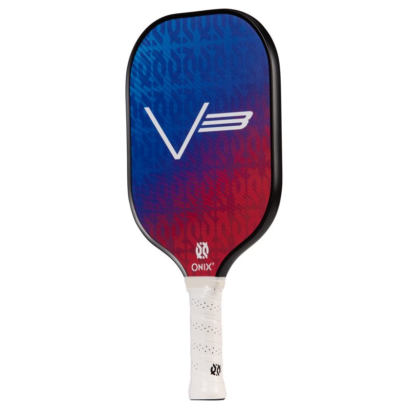 ONIX V3 Pickleball Paddle - Single Variation, 8 oz, Polypropylene Core, Blue/Red