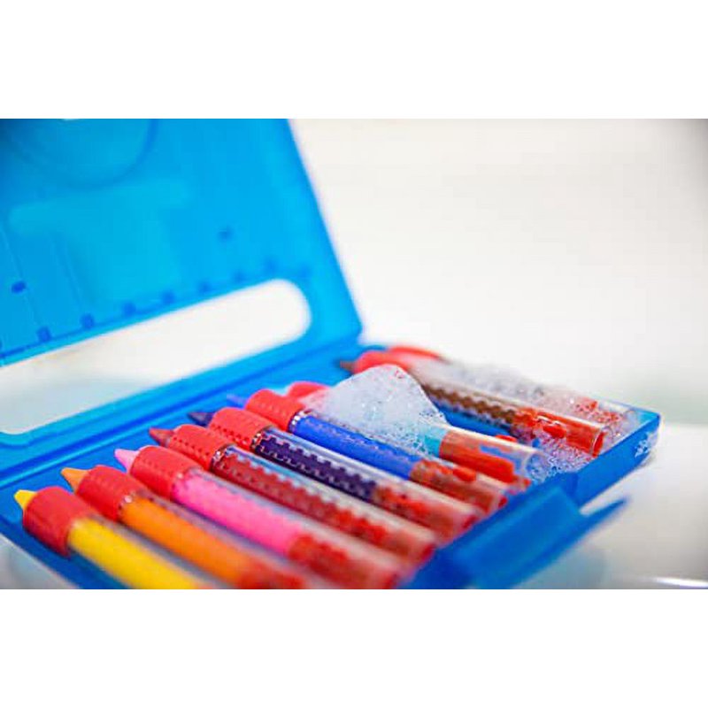 Bath Crayons for Kids - Washable Non-Toxic Gel Bath Toys Set, 10 Bright Colors