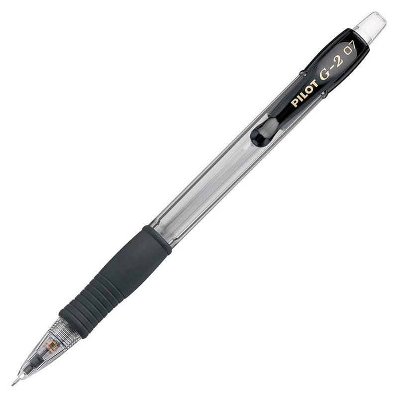 Mechanical Pencils 0.7mm HB Lead - Black Barrel, 12 Pack