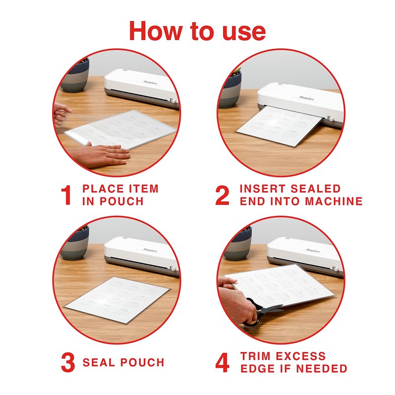 Matte Thermal Laminating Pouches Letter Size 3 Mil Pack of 50 - Protect Documents