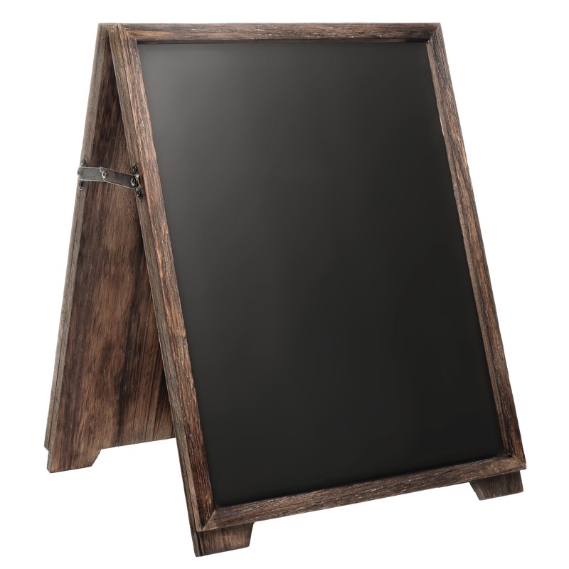 Desktop A-Frame Chalkboard 13x17 Inch Double-Sided Magnetic Blackboard