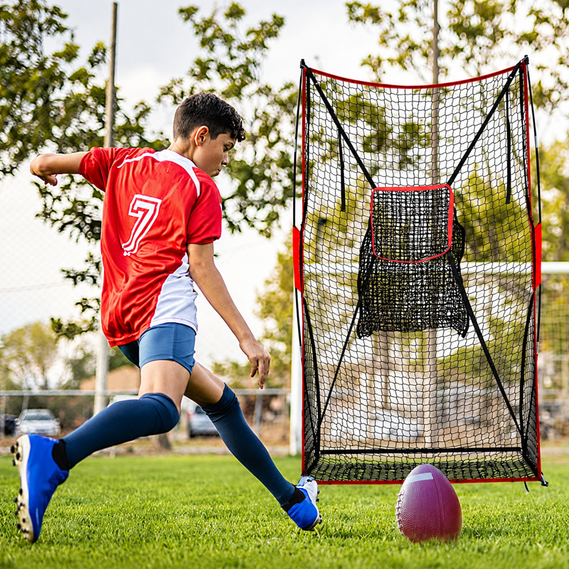 Football Kicking Net 7x4 ft - Heavy-Duty Training Net with Target Zone for Field Goal & Punting
