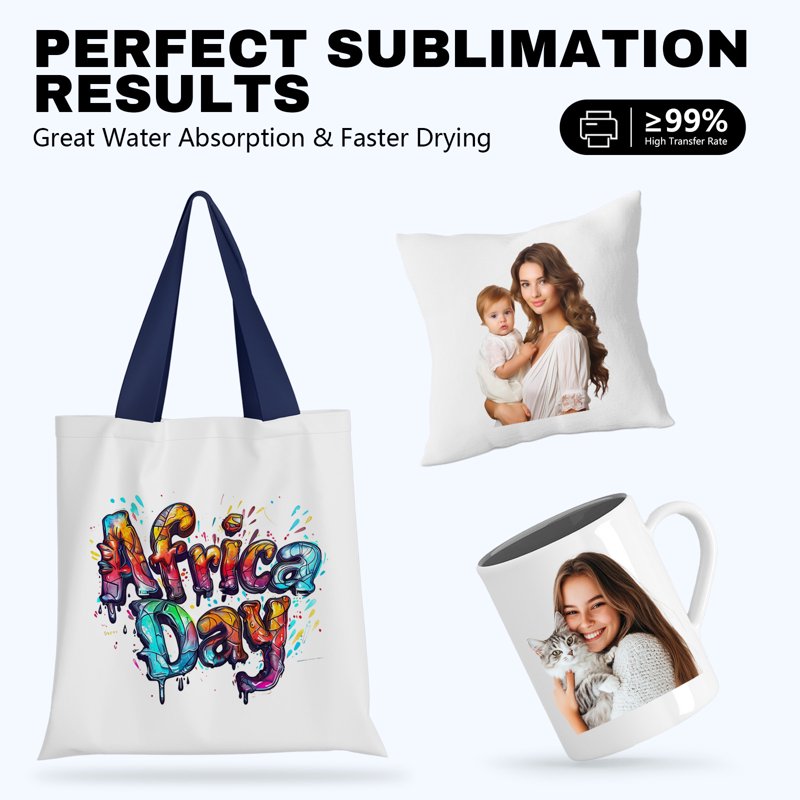Sublimation Paper A4 100 Sheets 120gsm for Inkjet Transfer Printing