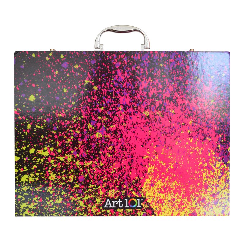 Glow and Neon Art Set with 61 Pieces for Children & Adults - Craft Kit
