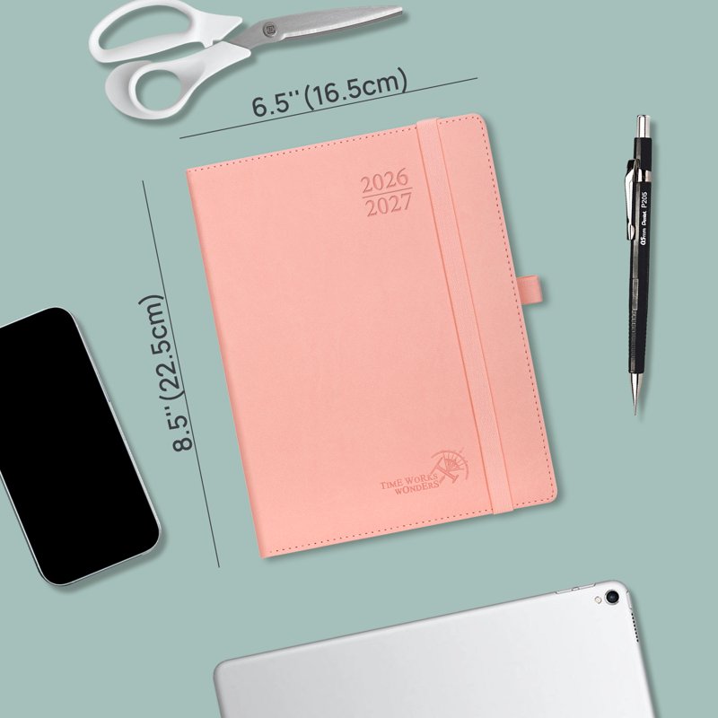 Academic Planner 2026-2027 Weekly & Monthly Organizer, Flexible Cover, 6.5x8.5 Inches