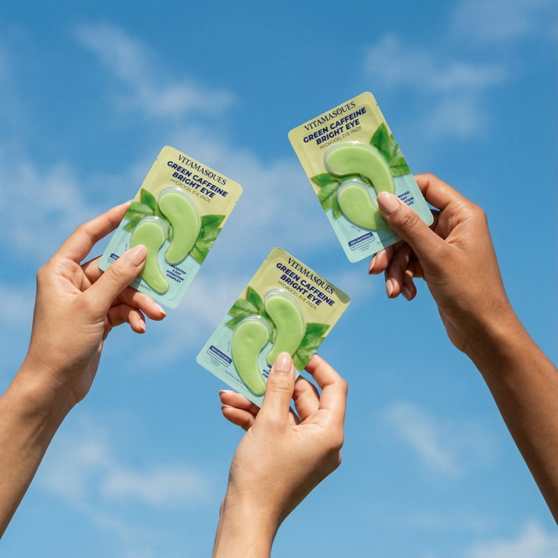 Brightening Caffeine Eye Pads 2 Pack - Revitalize & Reduce Puffiness