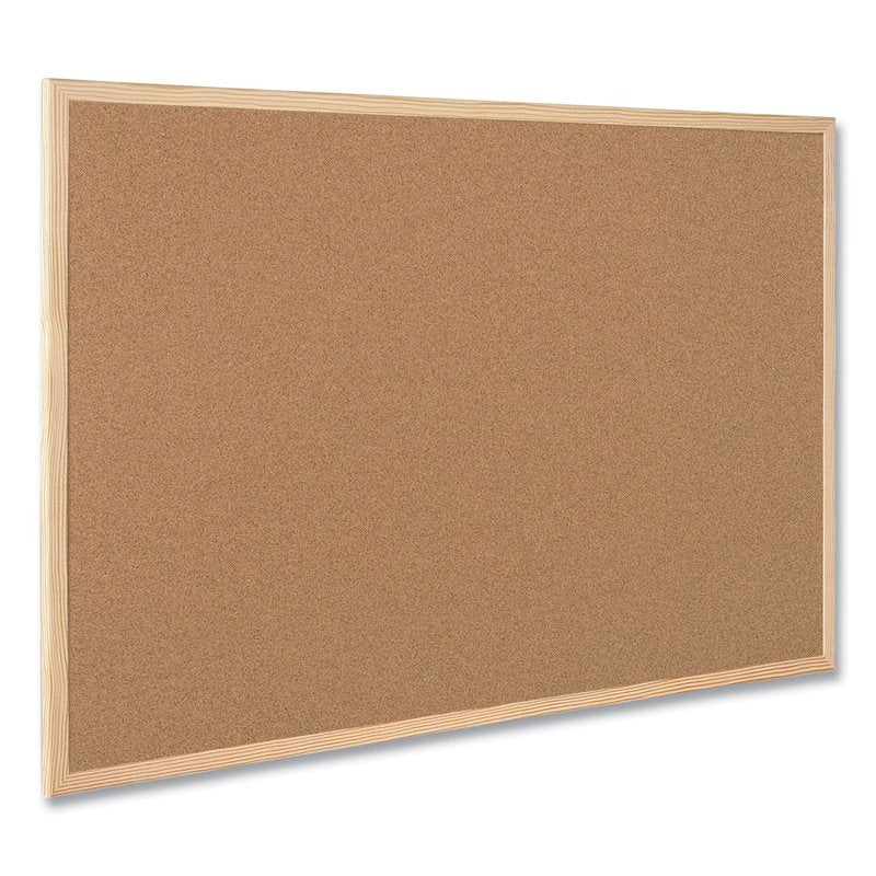 Cork Bulletin Board 35.4 W x 23.64 H Wall-Mount Classroom & Office Use