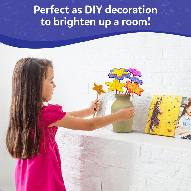 Mess-Free DIY Flower Bouquet Craft Kit for Kids - Creative Art Set