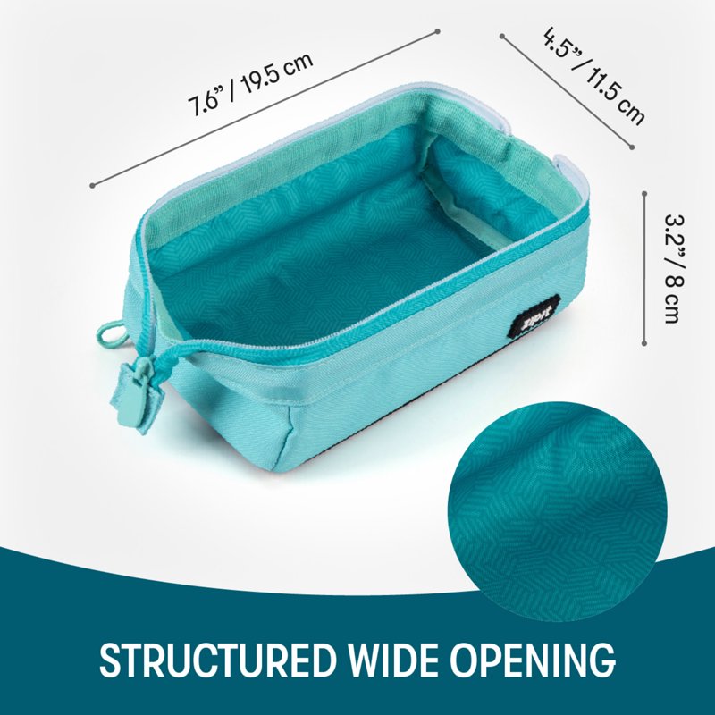 Large Storage Pencil Case and Makeup Bag - Kid Teen Adult Washable Polyester