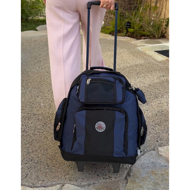 22-Inch Travel Rolling Backpack Airline Approved Durable Carry-On Bag