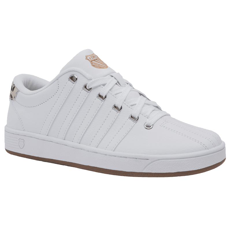 Women’s Leather Court Sneakers with Cushioning - K-Swiss Court Pro II CMF