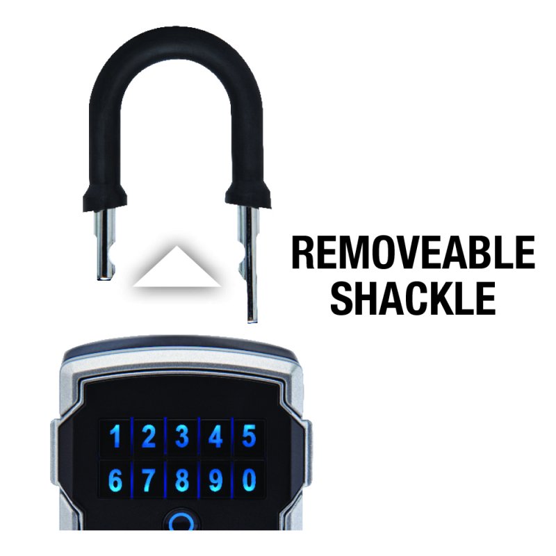 Bluetooth Lock Box with App Control, Portable Security Safe 5440EC