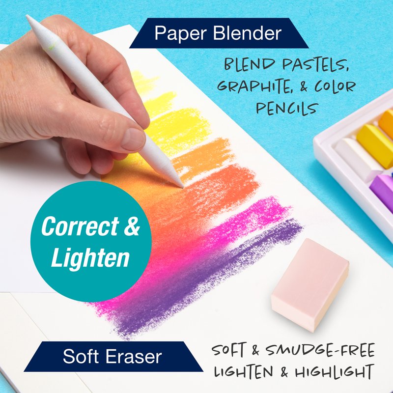 Art Supplies Set for Adults & Beginners - 26 Piece Dry Mediums Kit
