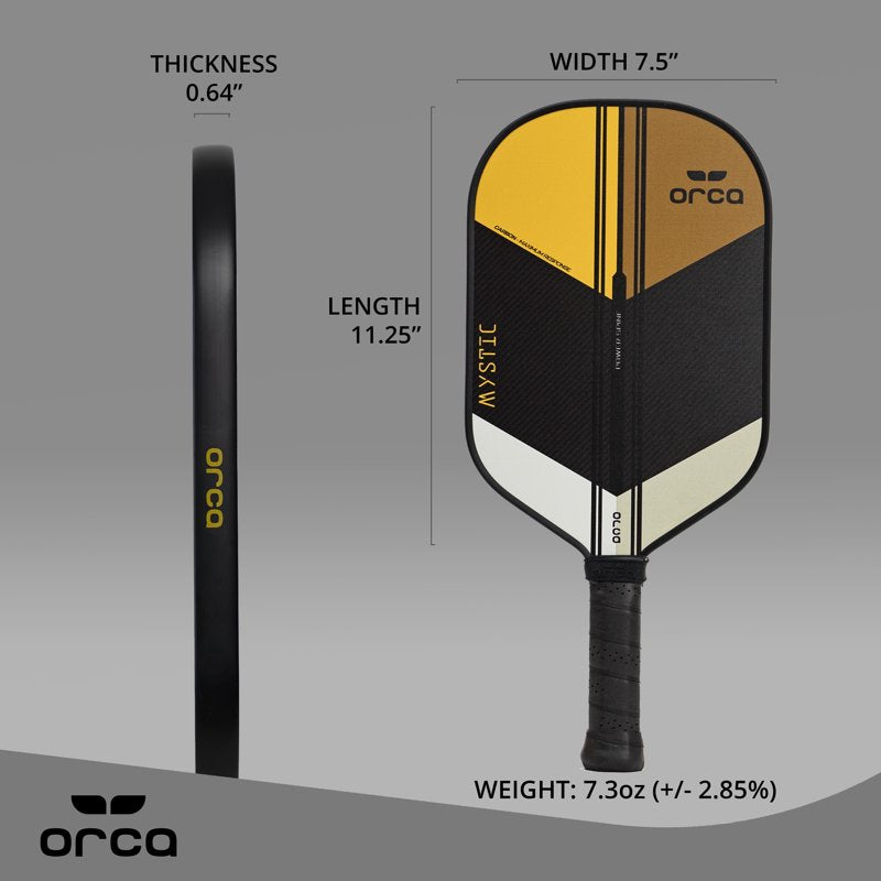 ORCA Mystic Carbon Fiber Pickleball Paddle – Balanced Edition