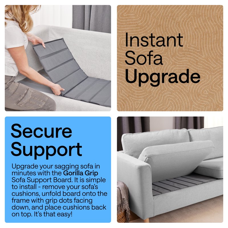 Heavy Duty Sofa Support Board for Sagging Couches - Fits All Sizes