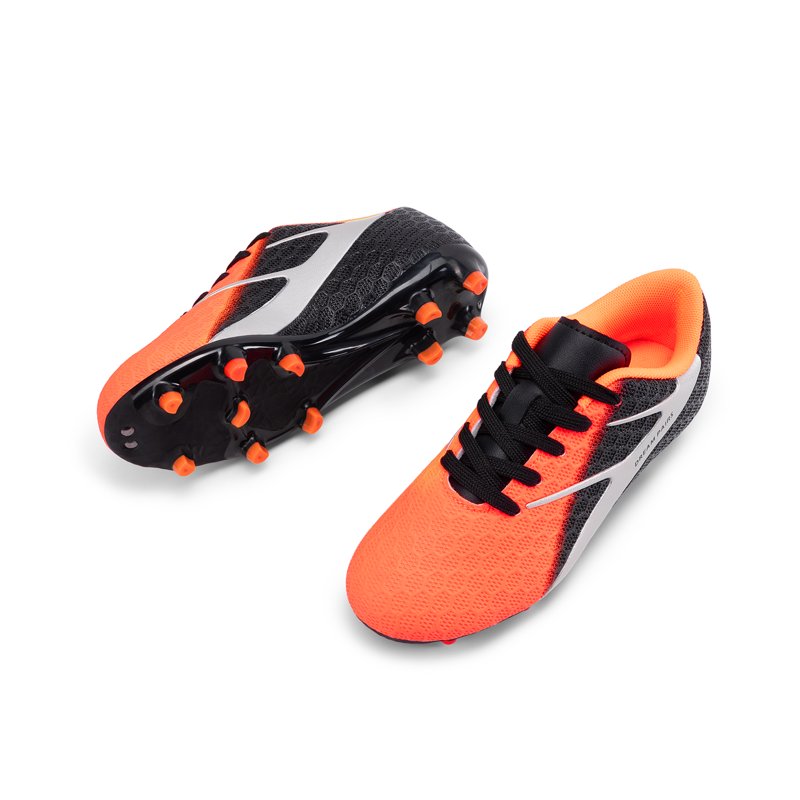 Dream Pairs Soccer Cleats for Kids - Black/Orange Ground Youth Training Shoes