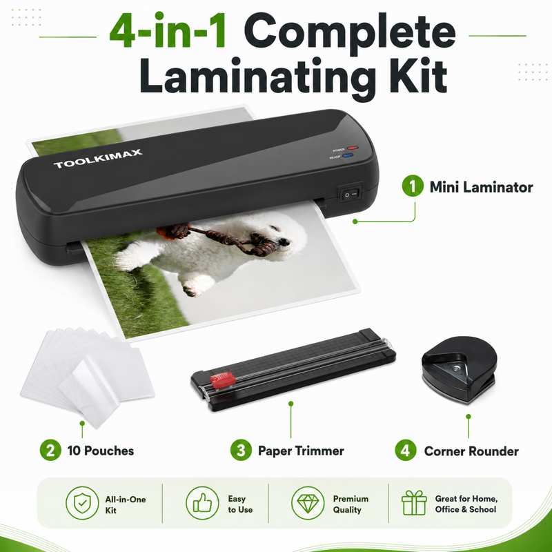Thermal Laminator Machine for A4 A5 A6 Documents & Photos with Pouches