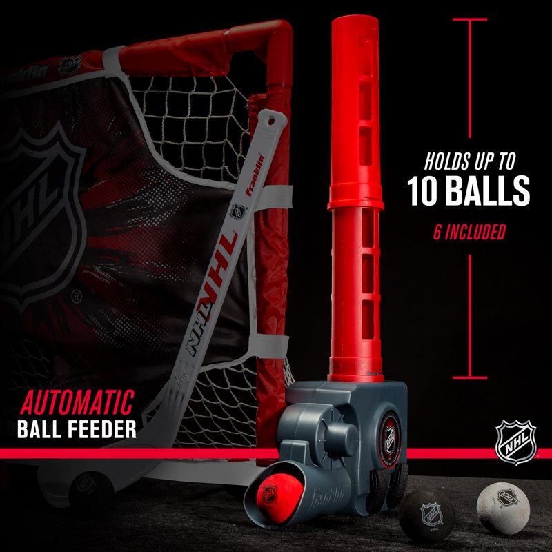 Mini Hockey Goal Set with Automatic Passer & Target - Kids Sports Toy