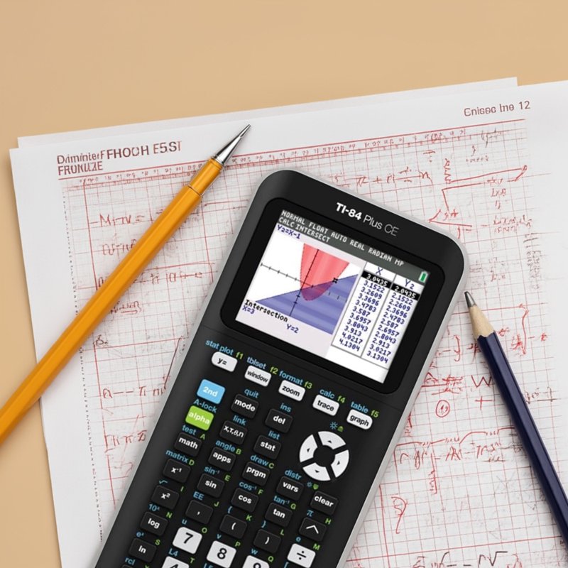 Pre-Owned Texas Instruments TI-84 Plus CE Graphing Calculator - Rechargeable, Color Screen, High School & College