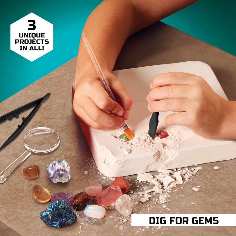 Science Experiment Kit with 17 Pieces - Chemistry, Physics & Archaeology Learning Set
