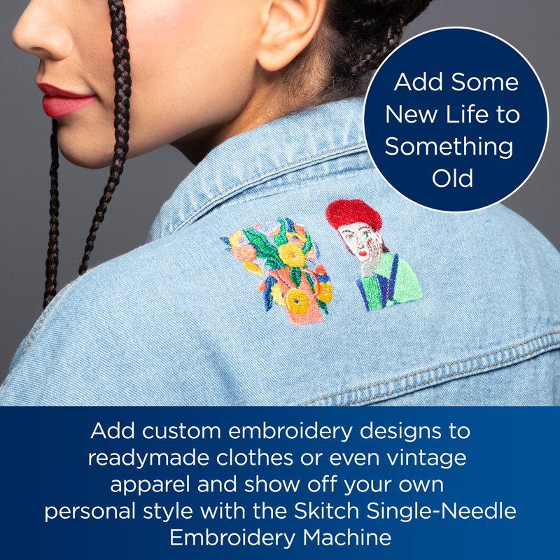 Brother Single-Needle Embroidery Machine with 4x4 Inch Area & Artspira Connectivity