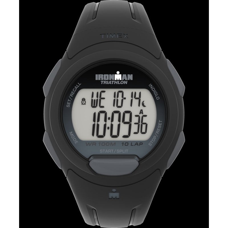 Men's Sport Digital Watch 40mm Water-Resistant Chronograph with Resin Strap