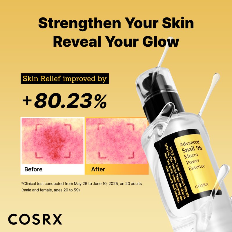 COSRX Snail 96 Mucin Power Essence - Hydrating Skin Boosting Serum 3.38 fl oz