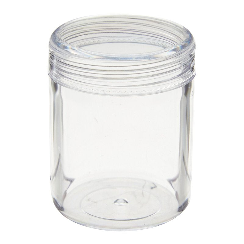 35-Pack Clear Plastic Jars with Lids - Small Storage Containers for Beads, Beauty, Slime Supplies