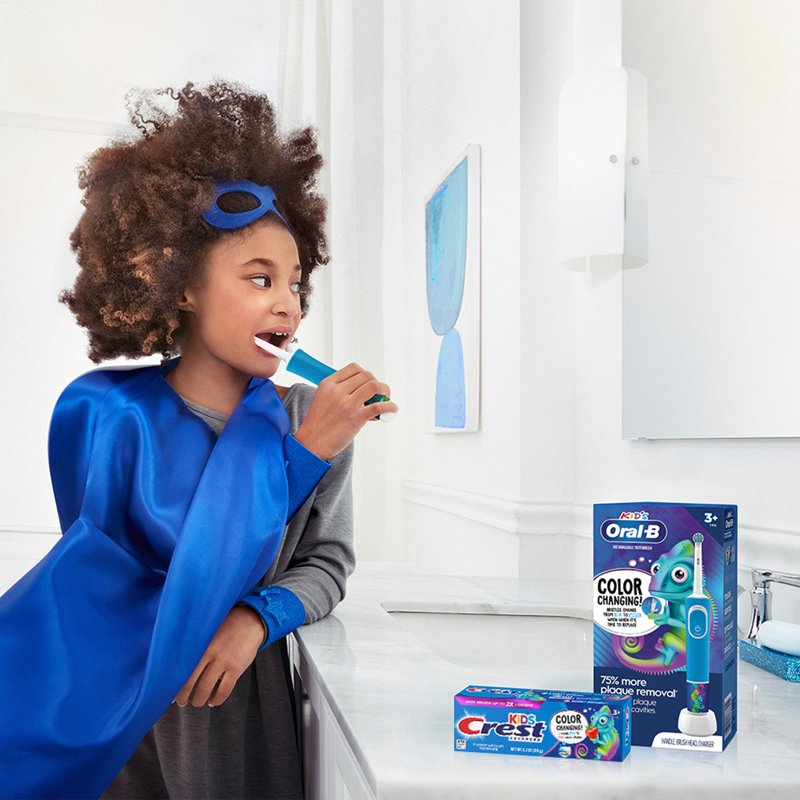Kids Color Changing Strawberry Fluoride Toothpaste - 4.2 oz Multi-Pack