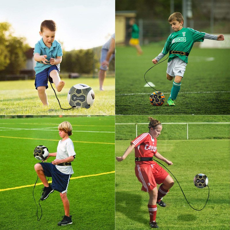 Soccer, Volleyball, Rugby Solo Training Belt Kit for Skills & Control