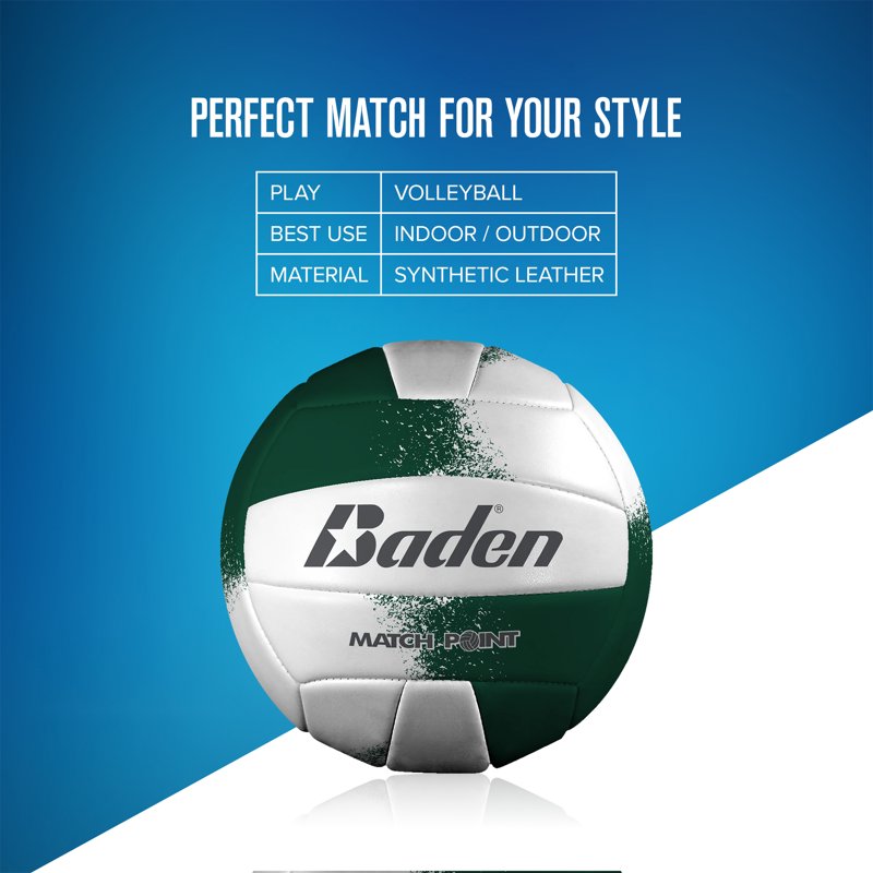 Official Size Recreational Volleyball with Cushioned Cover - Indoor & Outdoor Use