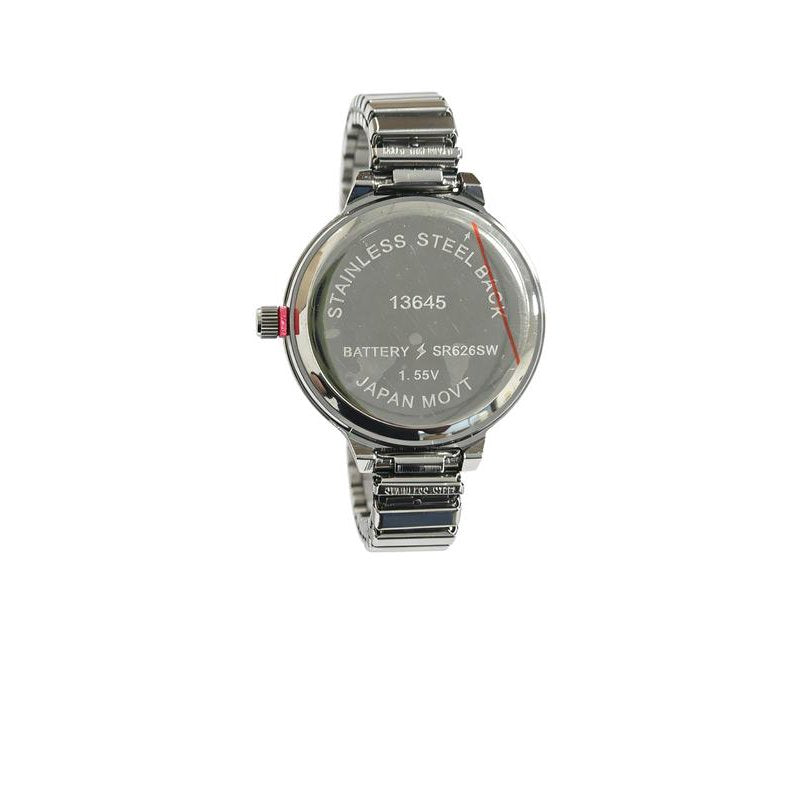 Women's Two-Tone Analogue Watch with Silver Dial and Gold Hands