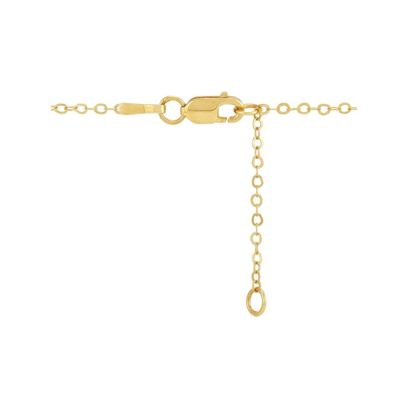 Sterling Silver and 14K Gold Plated Open Heart Necklace - Adjustable Women's Jewelry