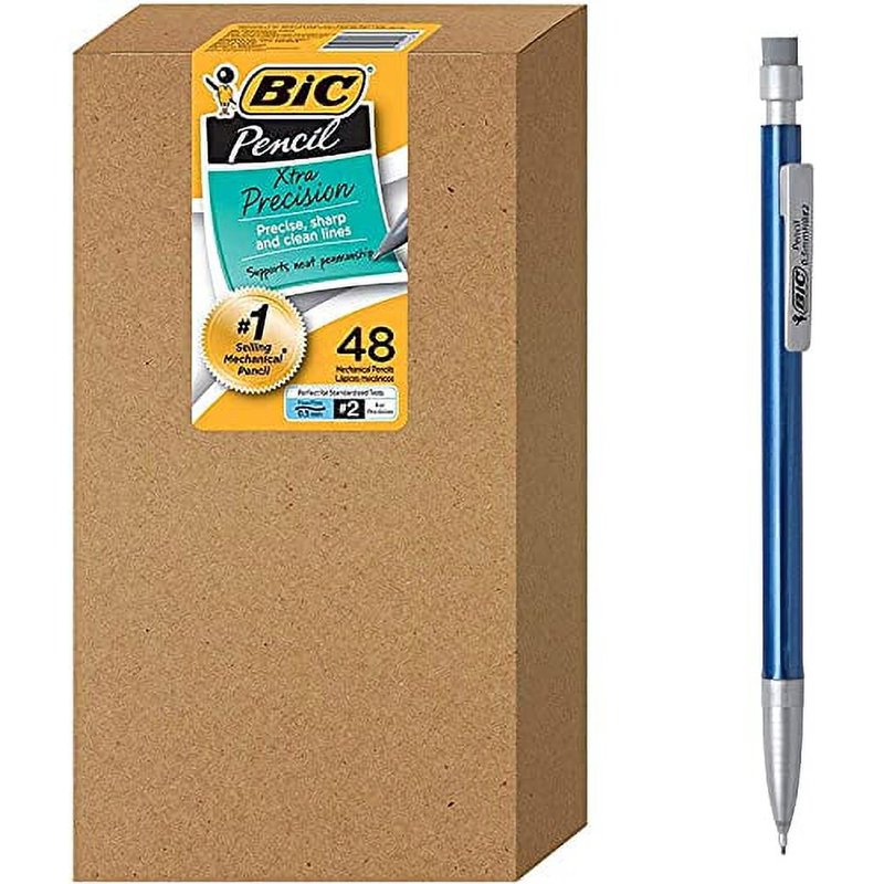 Mechanical Pencil 0.5mm Fine Point Set - 48 Metallic Barrels for Precise Writing