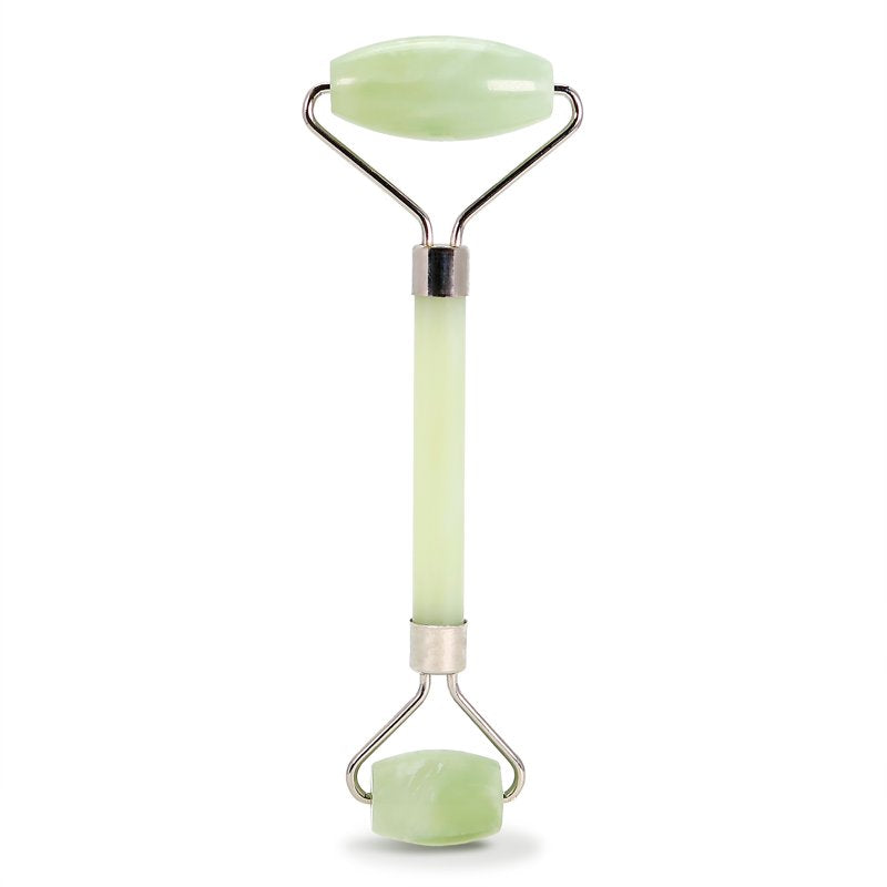 Facial Roller for Skin Rejuvenation and Lymphatic Drainage - Jade & Rose Quartz Options