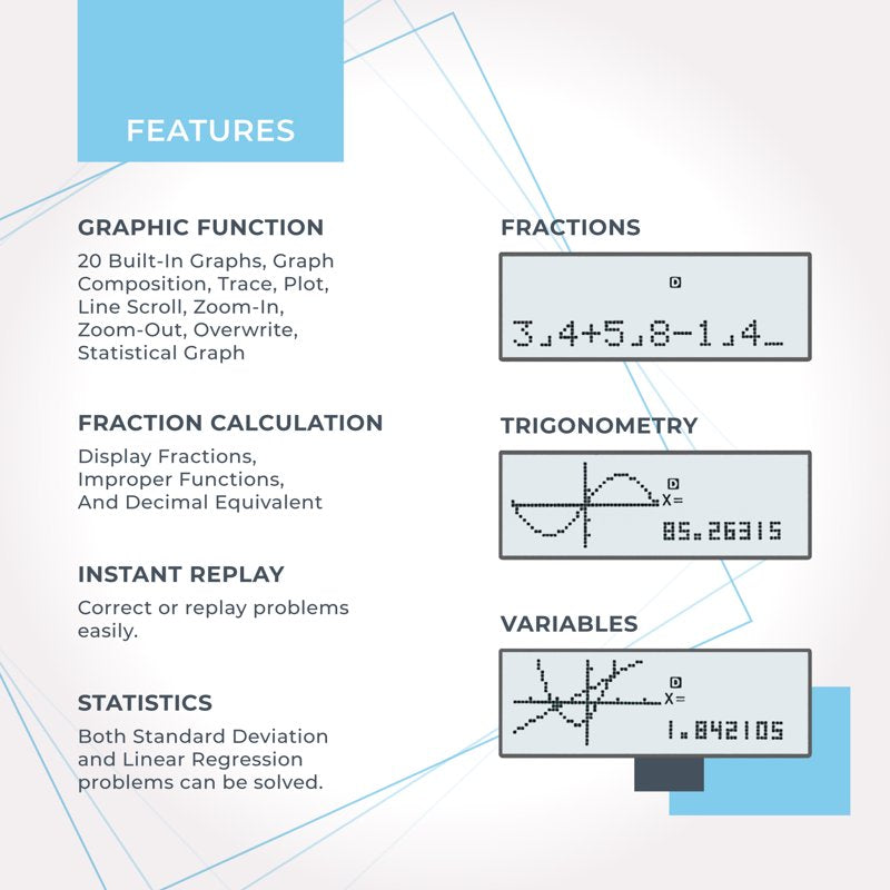 Scientific Graphing Calculator with Multiple Modes and 360 Functions