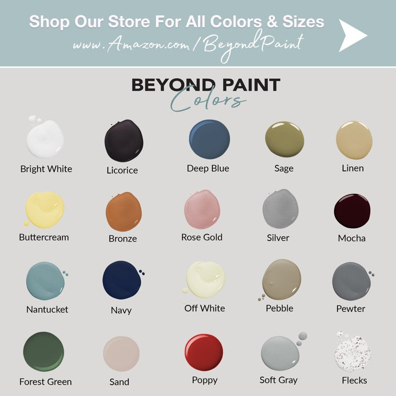 All-in-One Versatile Refinishing Paint - Multiple Colors, 1 Quart
