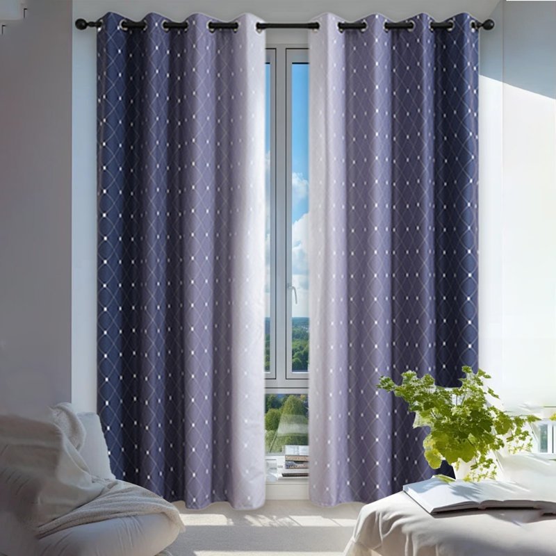 Blackout Curtains Set of 2 - Thermal Insulated Noise Reducing Drapes for Bedroom & Living Room
