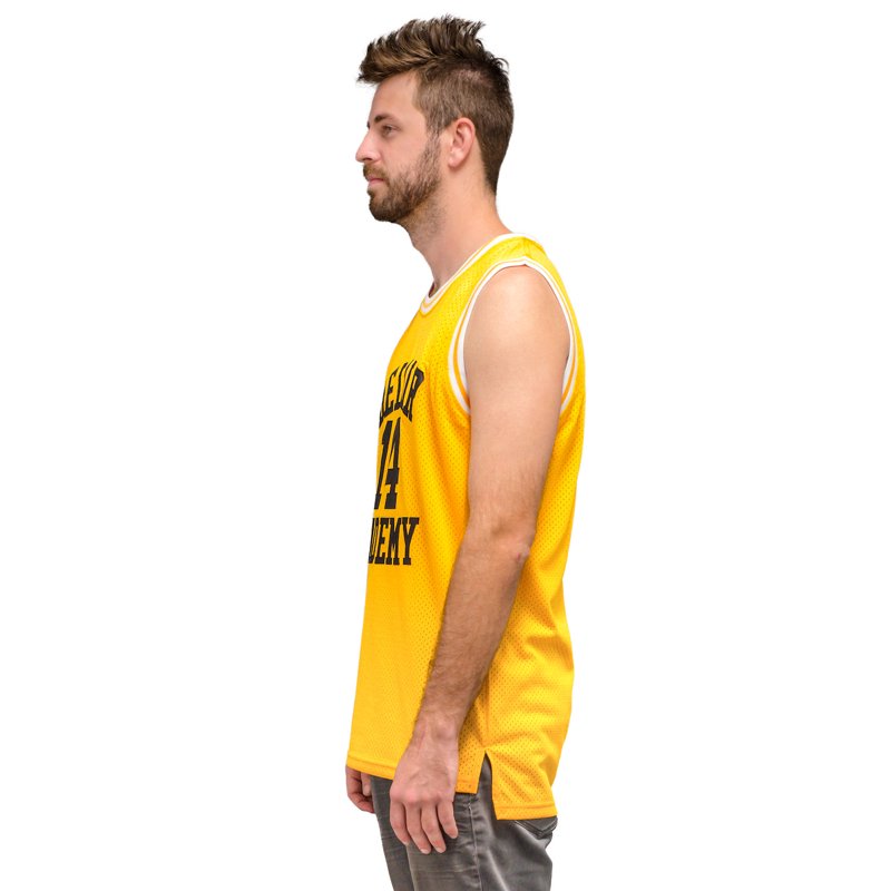 Fresh Prince of Bel Air Basketball Jersey SMITH Gold Yellow #14 Adult Costume