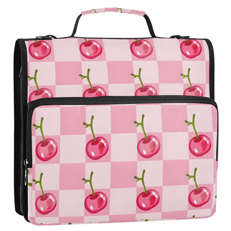 Zipper Binder Folder with Multiple Pockets 3-Ring Organizer Bag