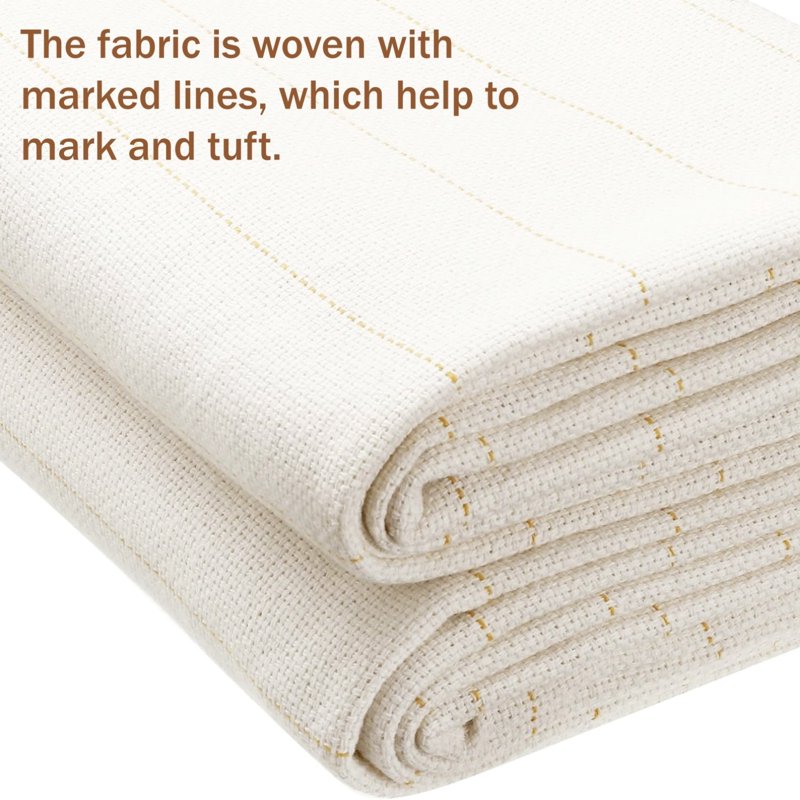 Large Tufting Cloth for Rug Making - 78.7 x 78.7 Inch DIY Punch Needle Fabric