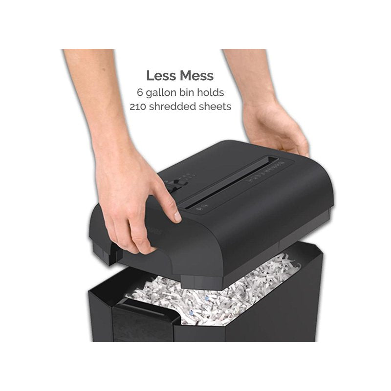 Fellowes Cross-Cut Office Paper Shredder P-4, 10 Sheets per Pass, Black LX65