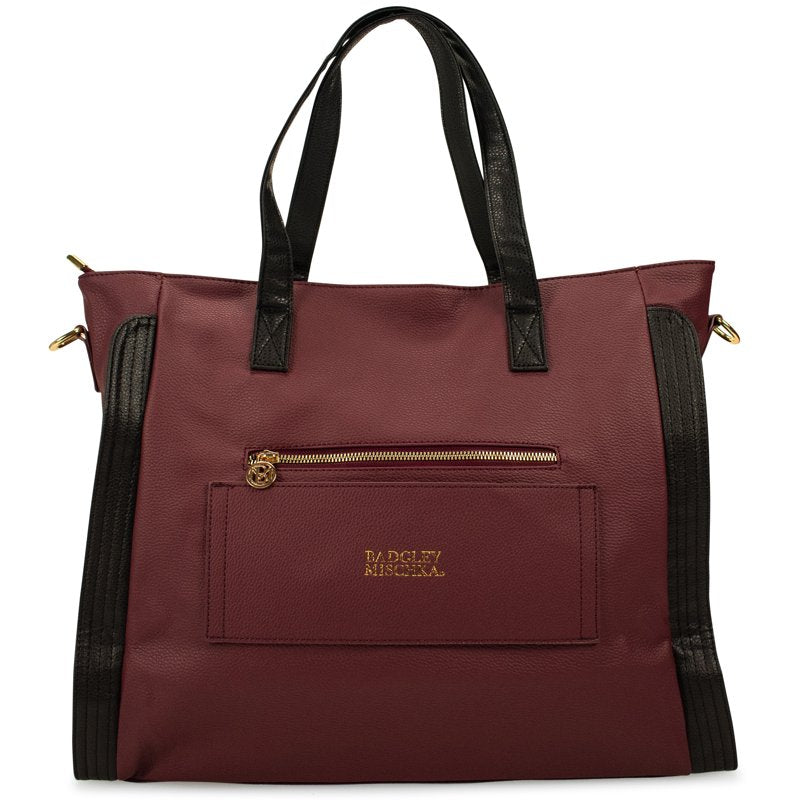 Vegan Leather Travel Tote Bag for Women & Teens - Spacious Weekender Duffle
