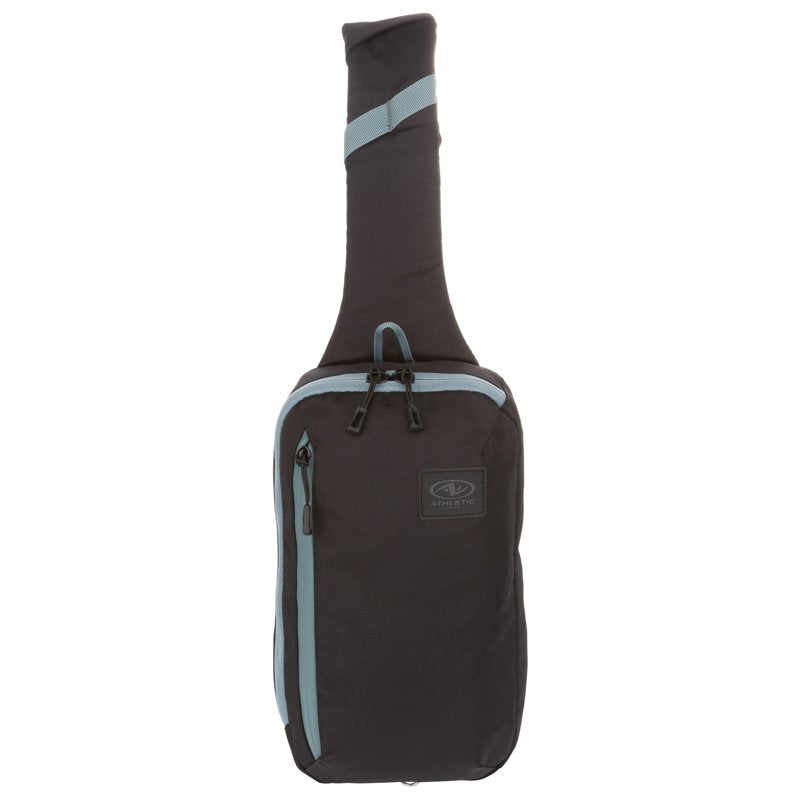 Unisex 4.5L Urban Sling Sports Bag - Black & Gray Polyester Shoulder Bag