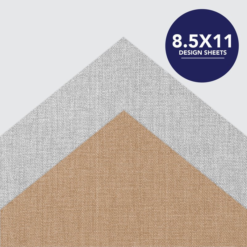 Textured Paper Pad for Crafts and Scrapbooking - 8.5 x 11 Inches, 50 Sheets